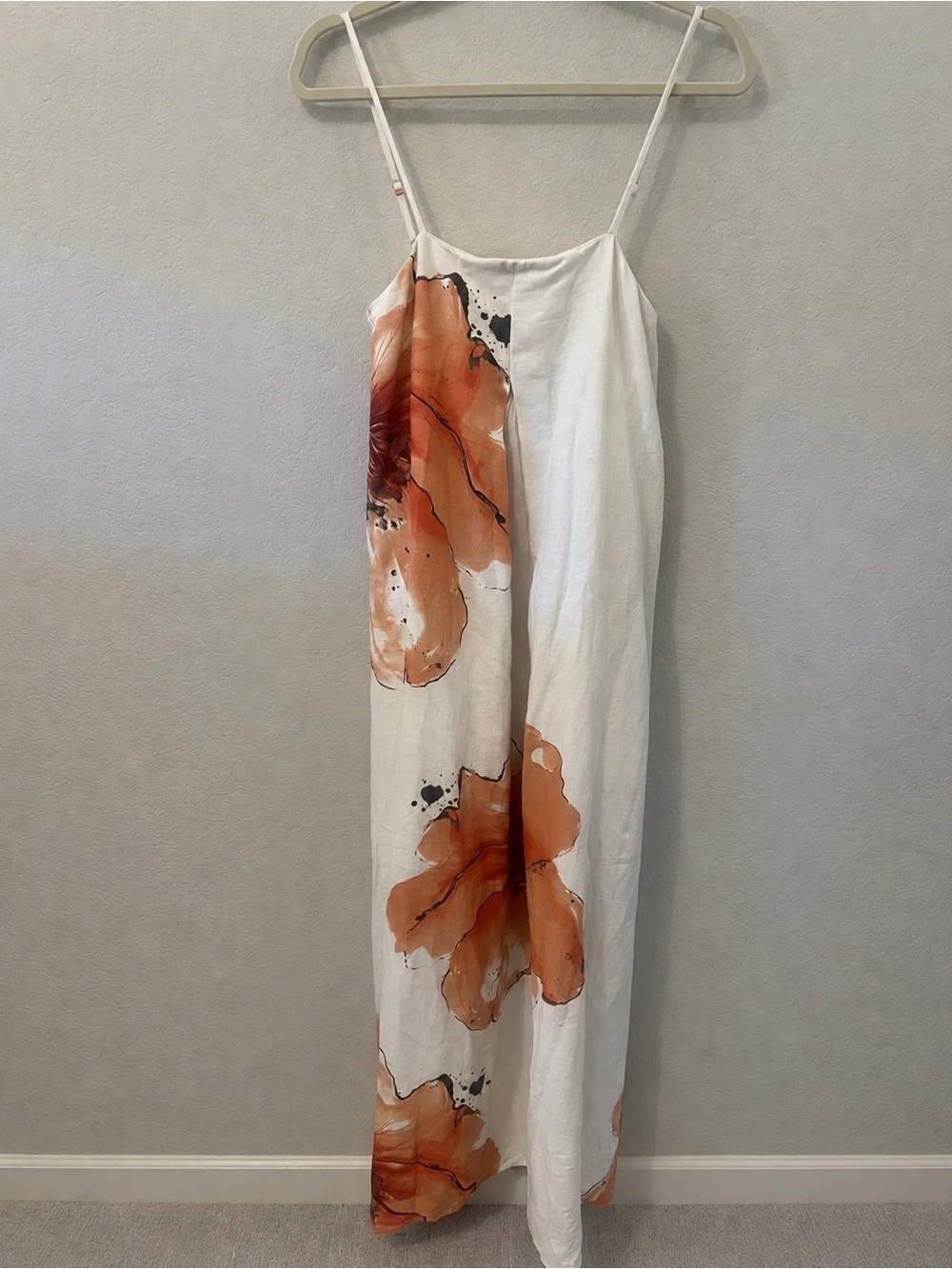 Calypso St Barth NWT Linen Blend Maxi Dress Watercolor Floral Small - Picture 2 of 5